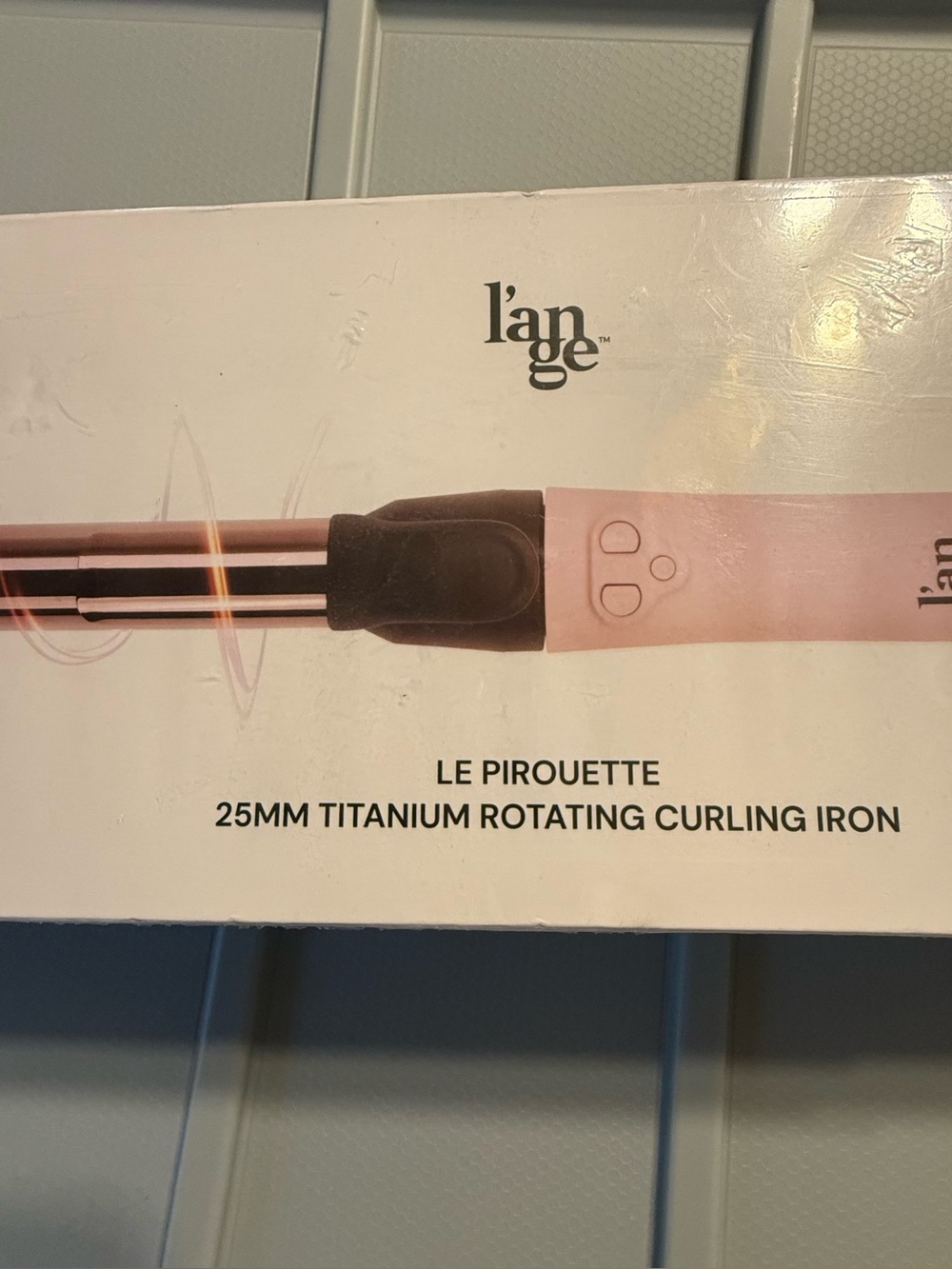L’ange Le Pirouette 25mm Titanium Rotating Curling Iron - Pink